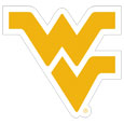 W. Virginia Mountaineers 8 inch Logo Magnets